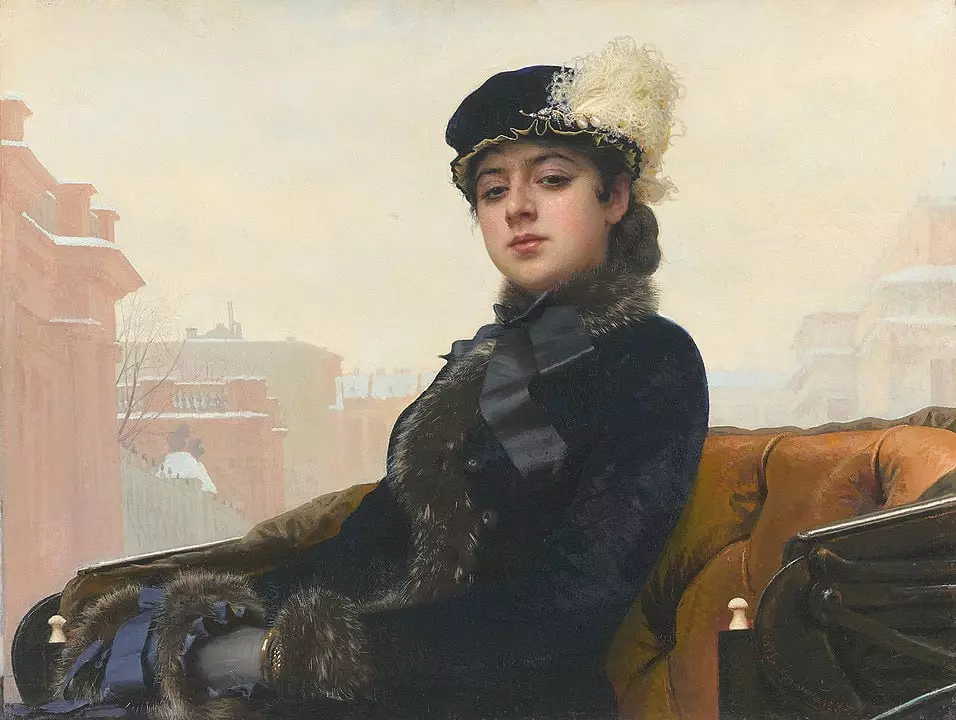 Екатерина Долгорукова на картине Ивана Крамского Неизвестная