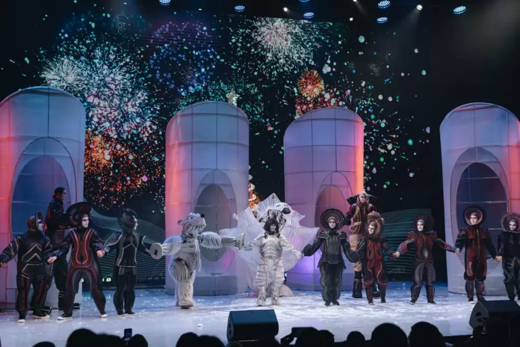 Новогодние ёлки в парке «Дримвуд» в Ялте