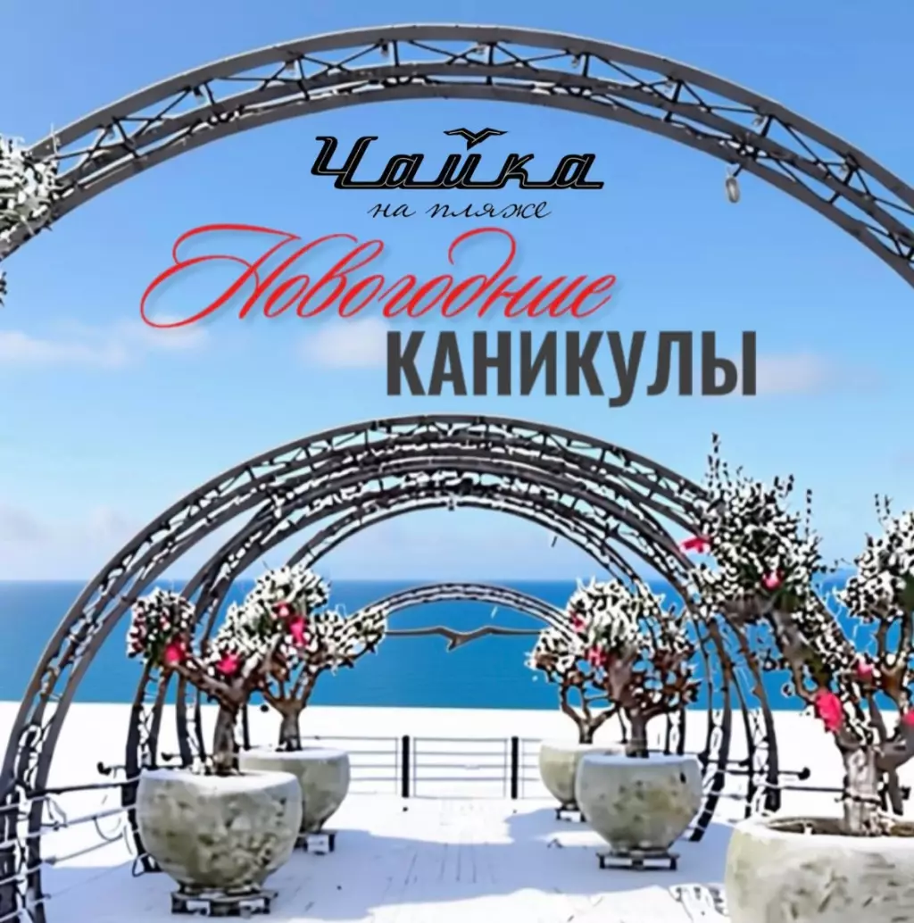 Новогодние каникулы в «Чайке» на пляже в Ялте