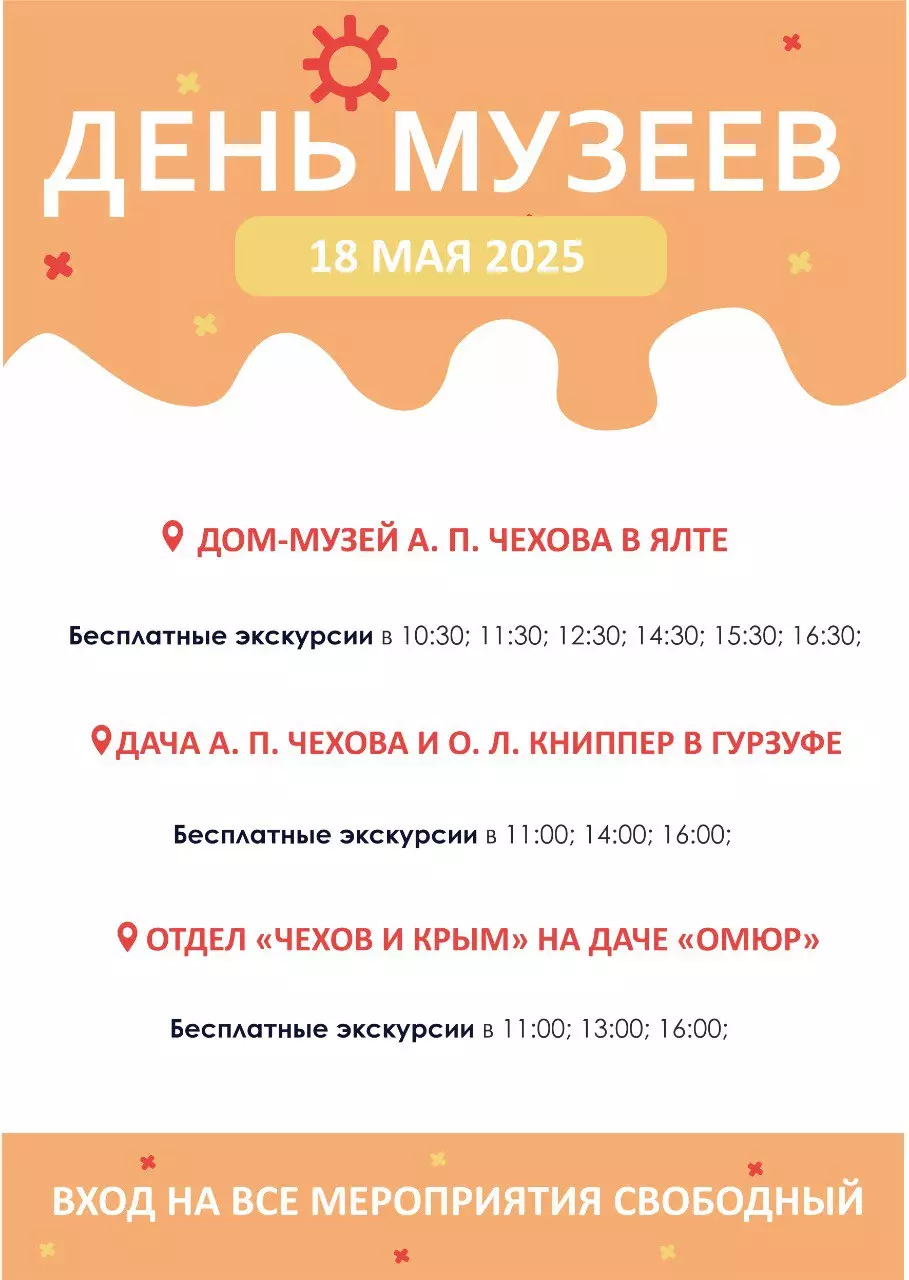 День музеев в ялтинском музее Чехова, 18 мая 2025