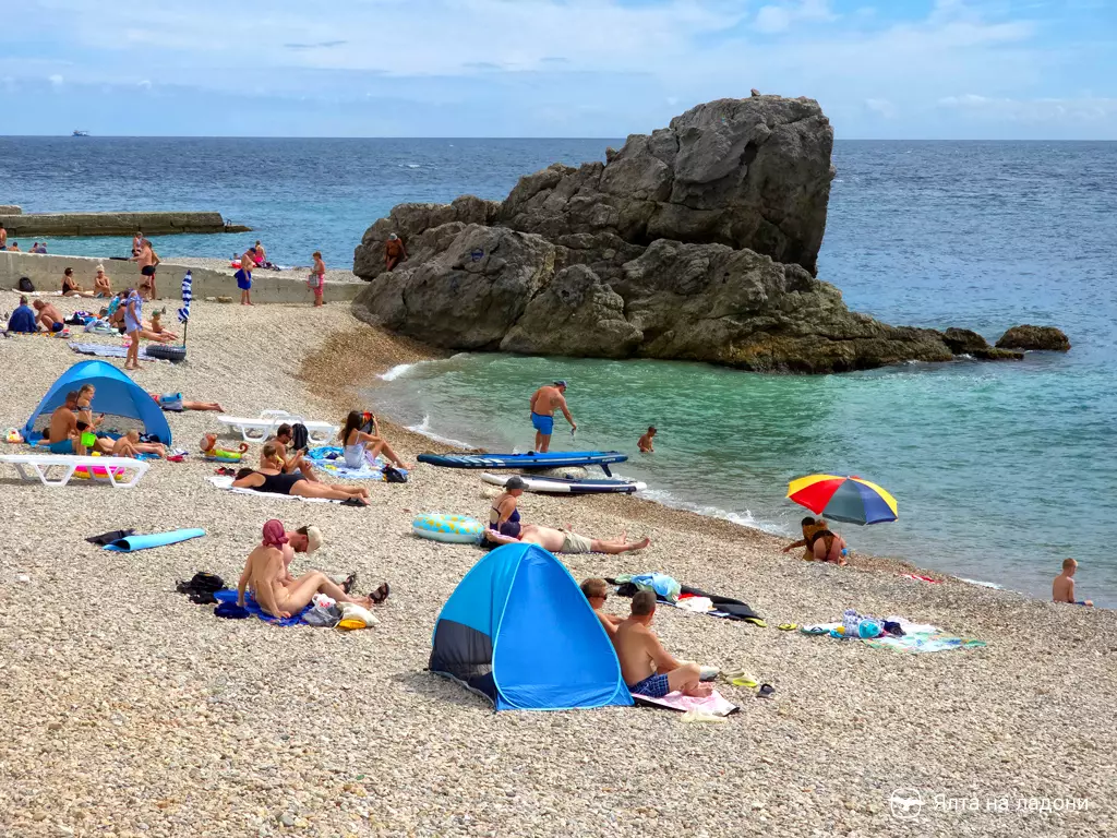 пляж Лягушка в Алупке