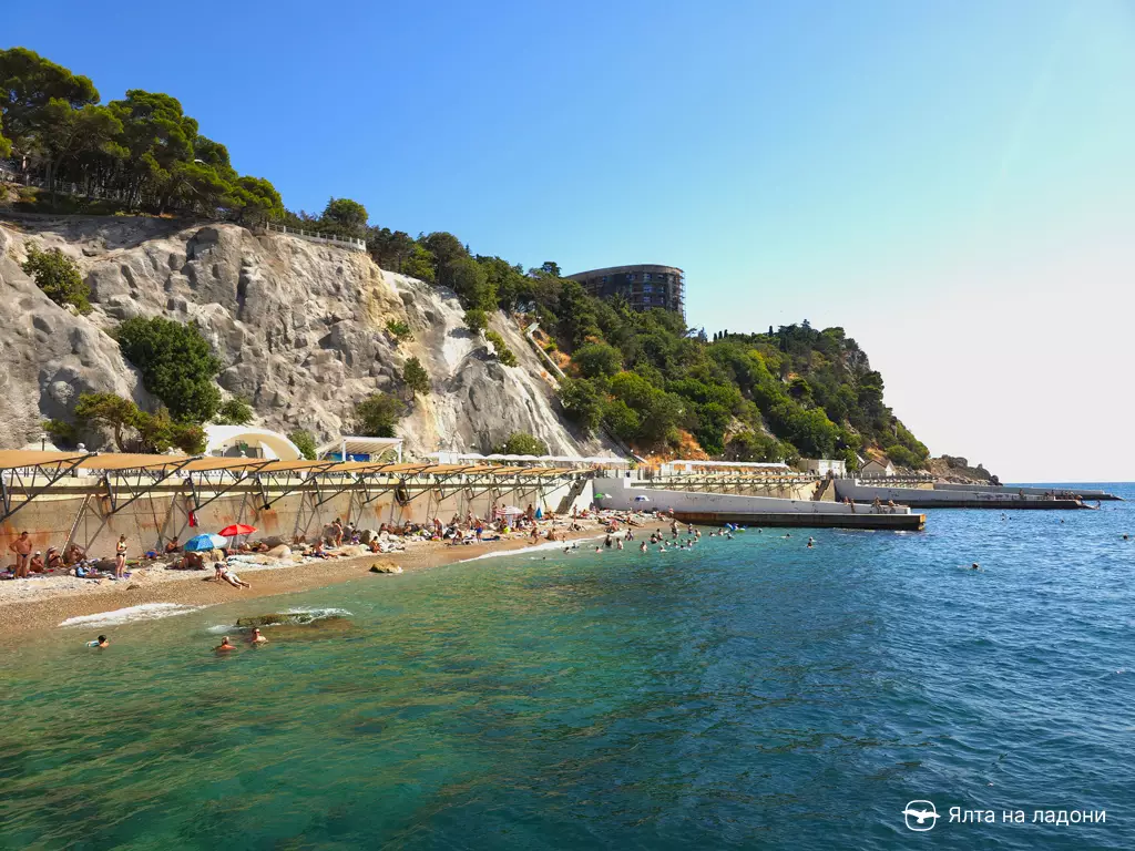 Пляж санатория «Днепр» в Крыму