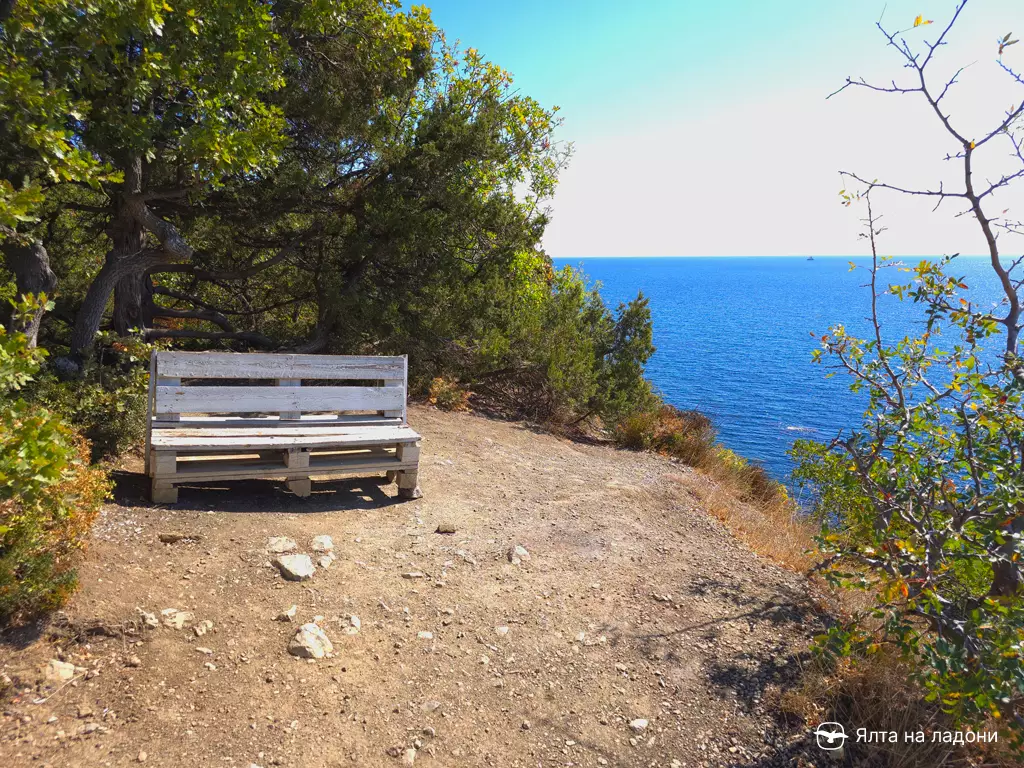 Вид на море из палаточного лагеря в Береговом, ЮБК