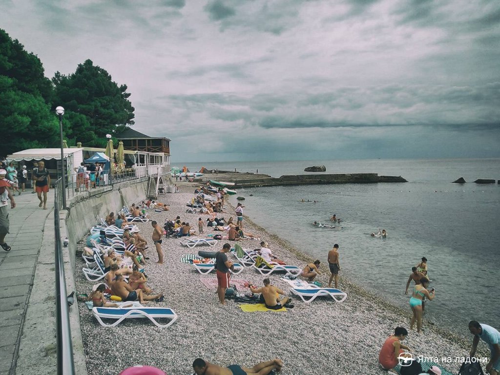 Форосский пляж в Крыму