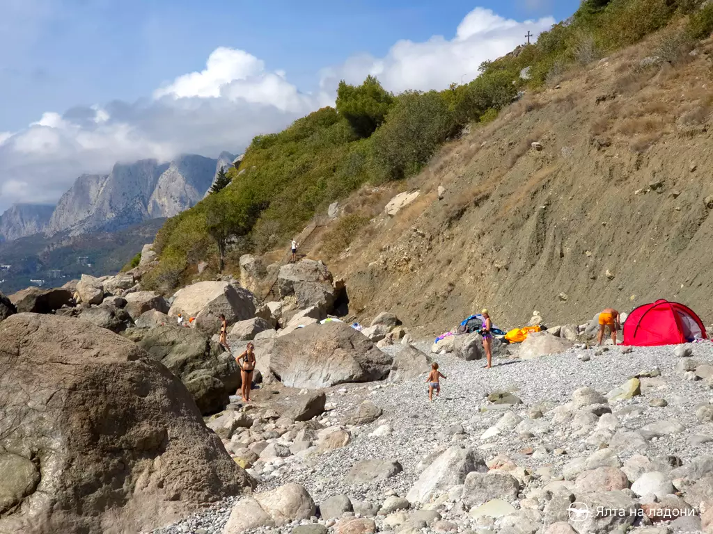 Дикий пляж в Кастрополе, Южный берег Крыма