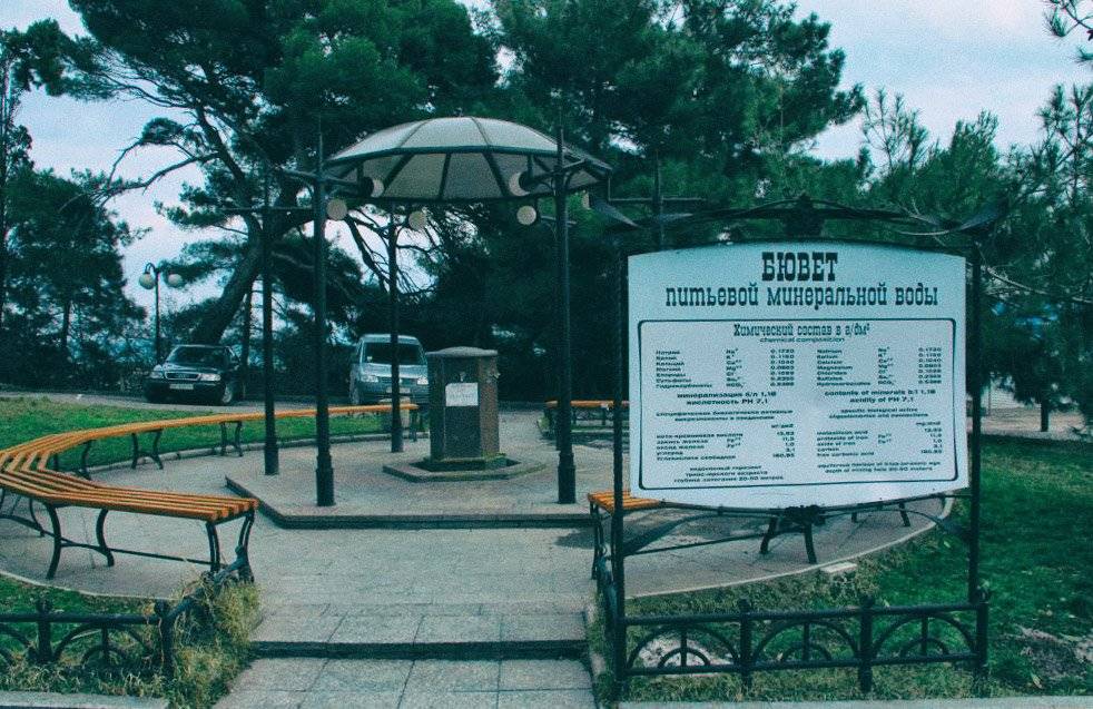 Бювет в Приморском парке в Ялте