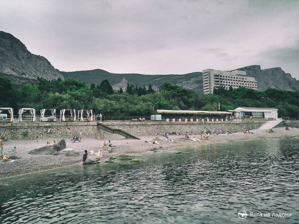 Пляж санатория «Форос» в Крыму