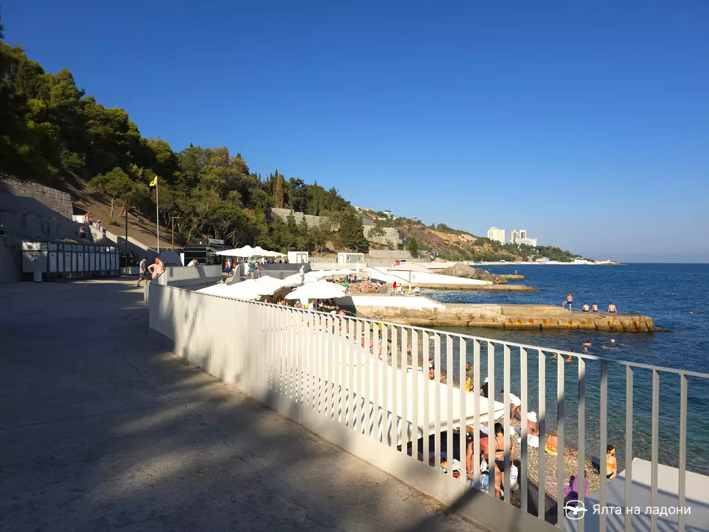 Пляж «Воронцовские купальни» в Крыму
