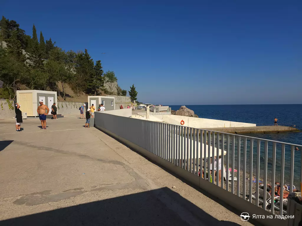 Пляж «Воронцовские купальни» в Крыму
